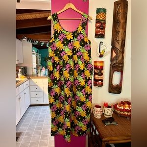 ASOS Collusion retro 70s floral maxi dress, cotton with pockets!